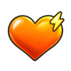 Orange heart emoji